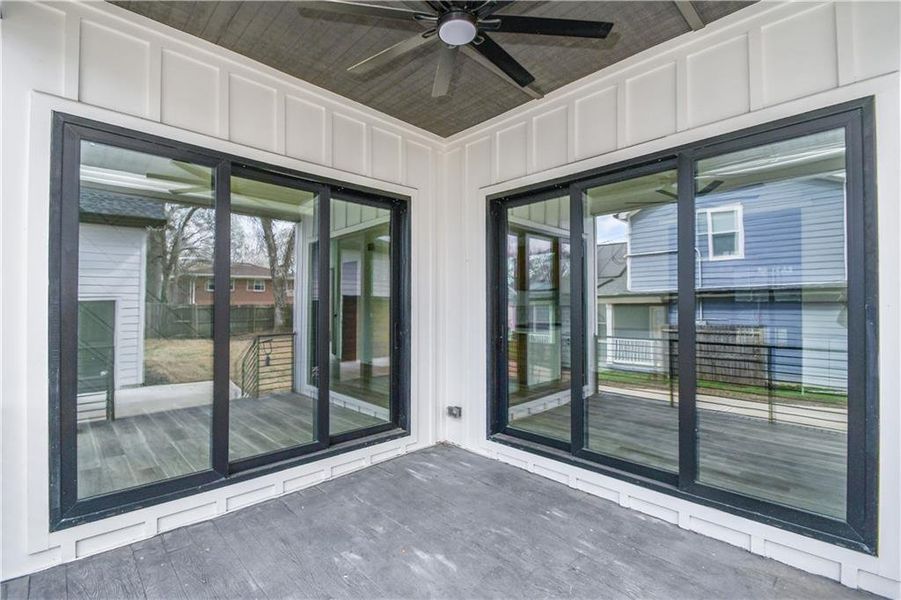 Exterior details and patio area of a home in , Atlanta (Image 32).