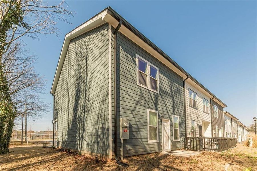 Exterior details and patio area of a home in , Stone Mountain (Image 4). Exterior details and patio area of a home in , Stone Mountain (Image 4).