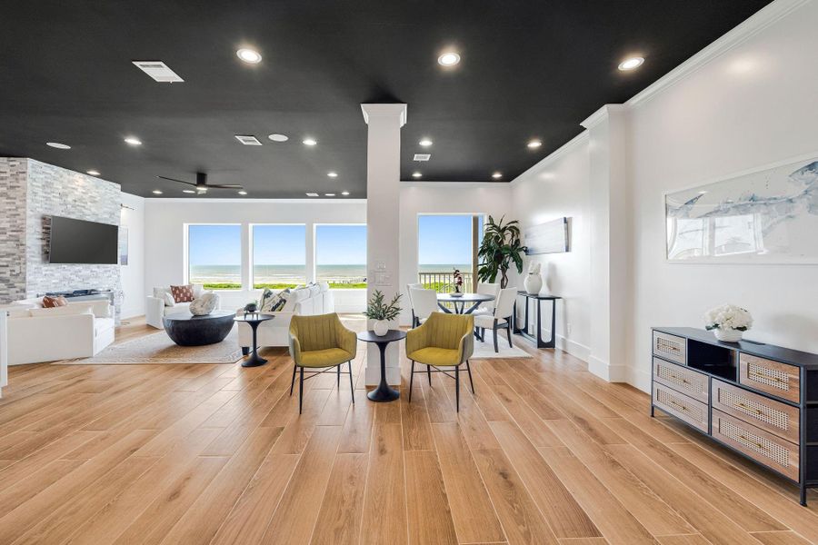 Furnished interior view inside a new home in , Galveston (Image 12).