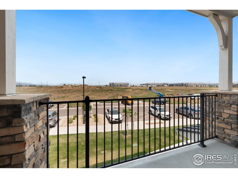 View from private covered deck