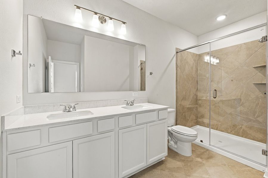 Furnished interior view inside a new home in The Cottages at Pagosa Springs, Bryan (Image 6).