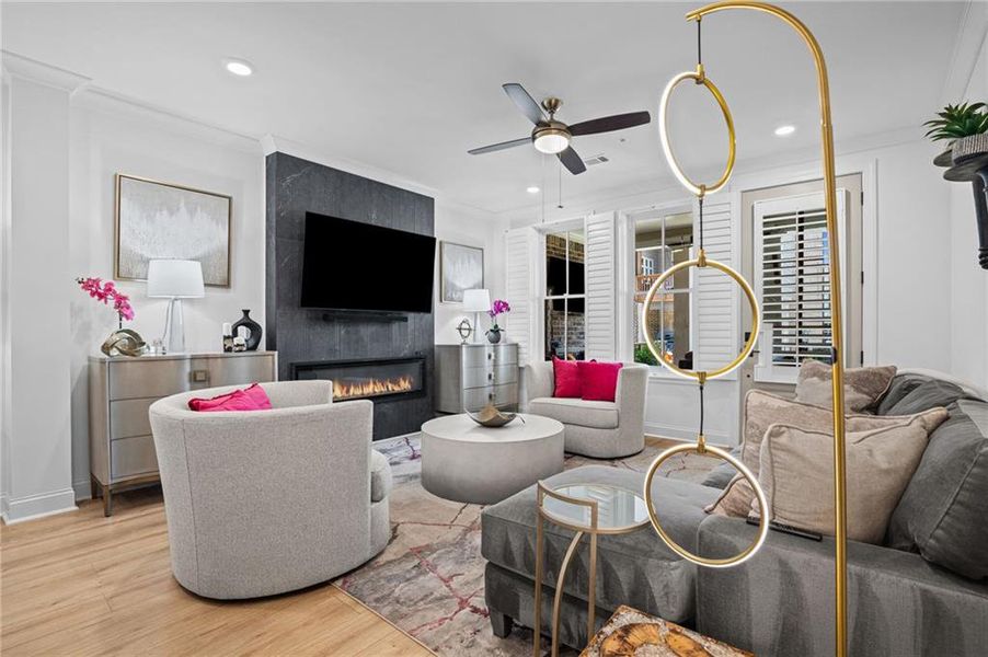 Furnished interior view inside a new home in , Peachtree Corners (Image 13).