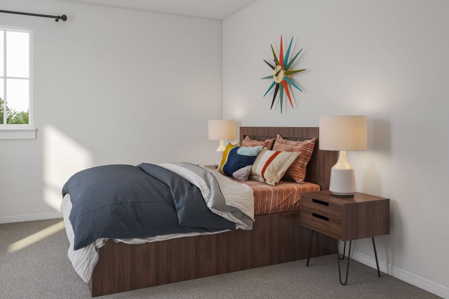 Representative furnished interior of a home built from the Windsor by Tri Pointe Homes in Lariat, Liberty Hill (Image 24).