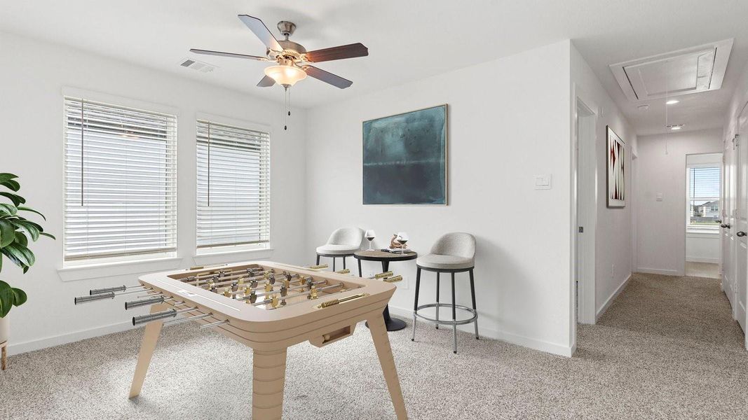 *Elevations, exterior/ interior colors, options, available upgrades that require an additional charge, and standard features will vary in each community and subject change without notice. Call for details.