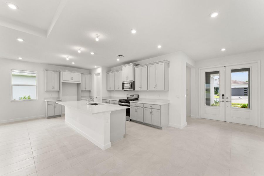Furnished interior view inside a new home in Tradition - Telaro, Port St. Lucie (Image 3).