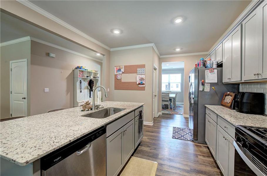 Furnished interior view inside a new home in , Cartersville (Image 9). Furnished interior view inside a new home in , Cartersville (Image 9).