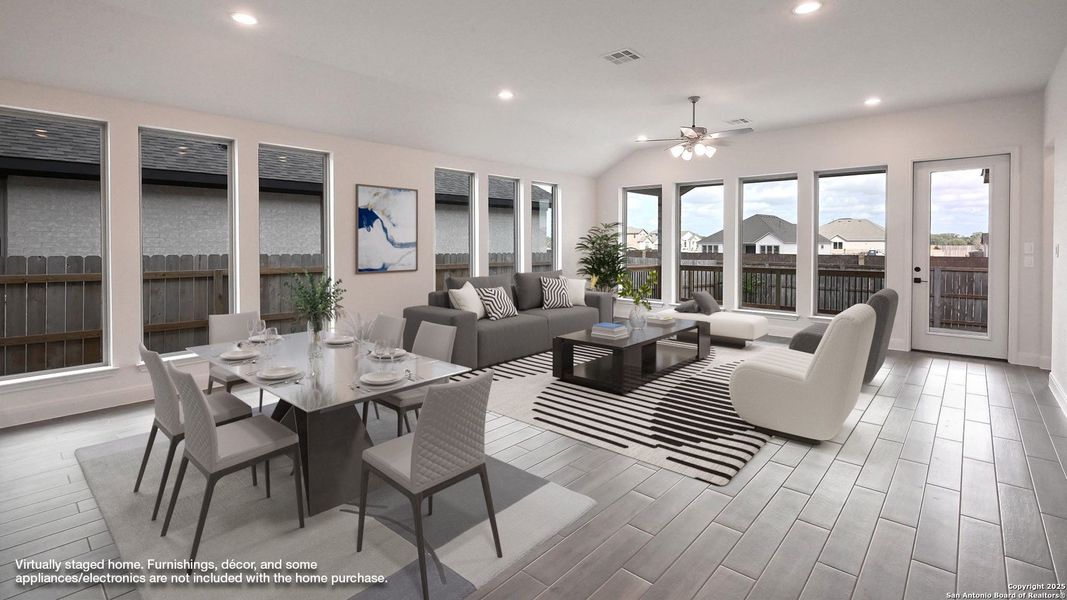 Furnished interior view inside a new home in Legacy At Lake Dunlap 50', New Braunfels (Image 12). Furnished interior view inside a new home in Legacy At Lake Dunlap 50', New Braunfels (Image 12).