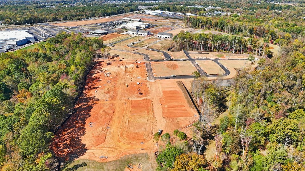 Site preparation for new homesites in Terraces at the Exchange, Indian Land (Image 22).