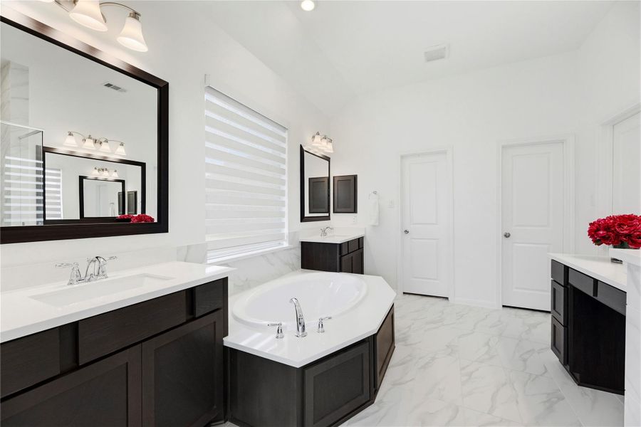 Furnished interior view inside a new home in , Cypress (Image 9).