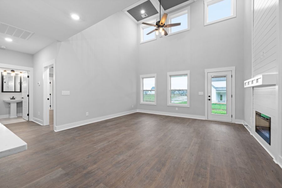 Representative unfurnished interior of a home built from the Brayden by Rockwood Homes in Cherry Fields, Clarksville (Image 12). Representative unfurnished interior of a home built from the Brayden by Rockwood Homes in Cherry Fields, Clarksville (Image 12).