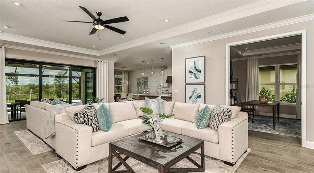 Furnished interior view inside a new home in The Waters at Center Lake Ranch, St. Cloud (Image 4).