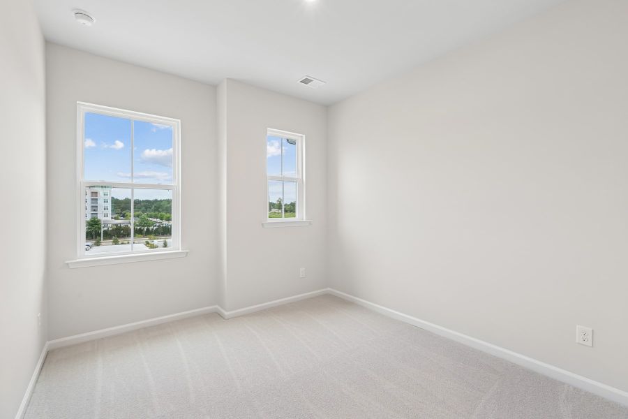 Representative unfurnished interior of a home built from the Huck by Tri Pointe Homes in Twinleaf Townes, Chapel Hill (Image 26). Representative unfurnished interior of a home built from the Huck by Tri Pointe Homes in Twinleaf Townes, Chapel Hill (Image 26).