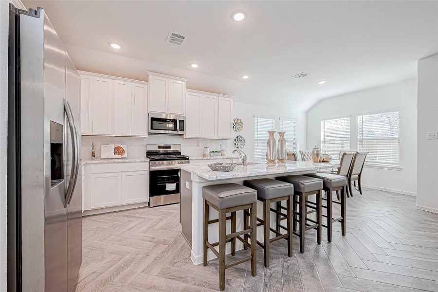 Furnished interior view inside a new home in Splendora Fields, Splendora (Image 8).