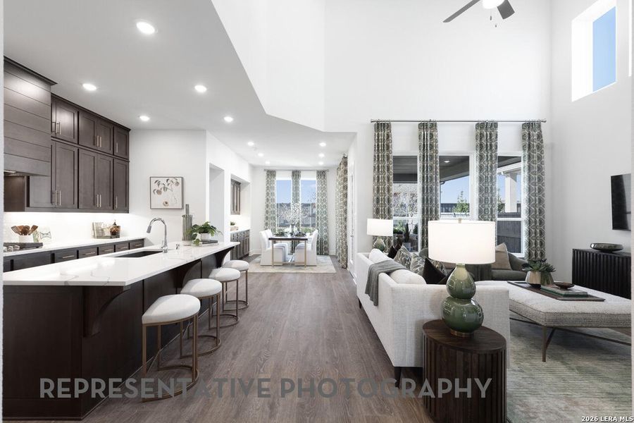 Furnished interior view inside a new home in Venado Crossing, Cibolo (Image 17). Furnished interior view inside a new home in Venado Crossing, Cibolo (Image 17).