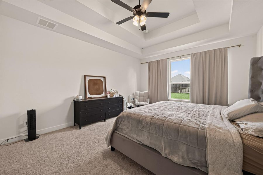 The luxurious primary bedroom offers plenty of room to relax and unwind. The luxurious primary bedroom offers plenty of room to relax and unwind.