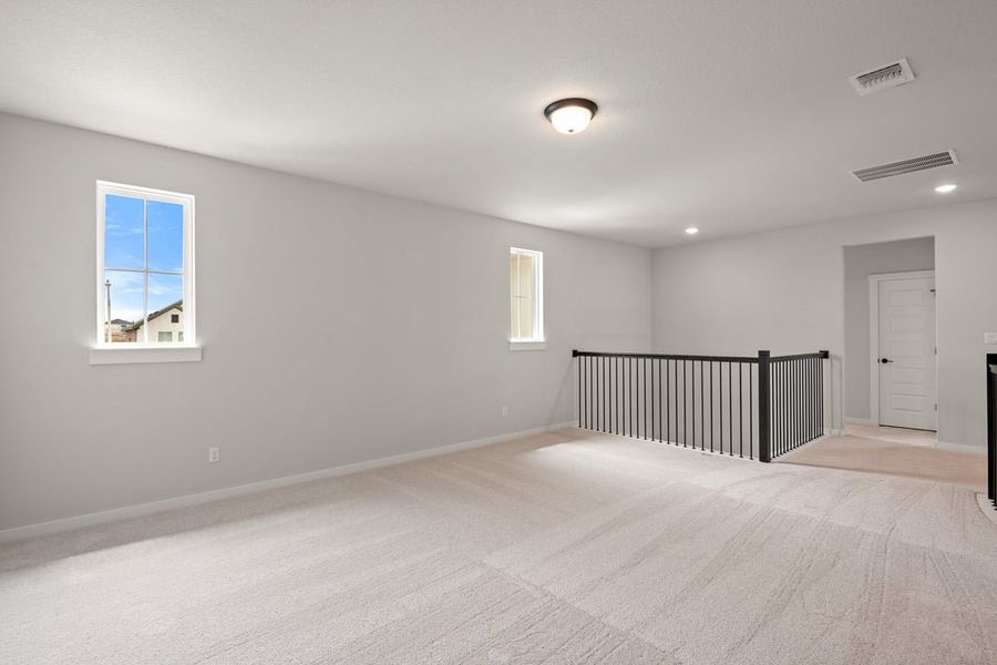 Spacious, unfurnished interior of a new home in Park Collection at Lariat, Liberty Hill (Image 34). Spacious, unfurnished interior of a new home in Park Collection at Lariat, Liberty Hill (Image 34).