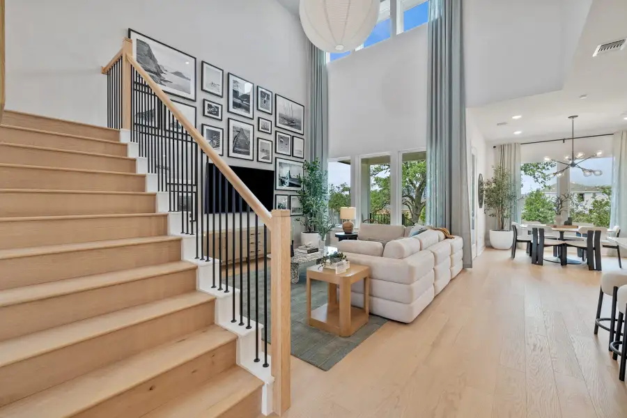 Furnished interior view inside a new home in Heritage, Dripping Springs (Image 4).