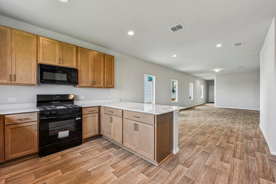 Furnished interior view inside a new home in Cloverleaf, Austin (Image 9).