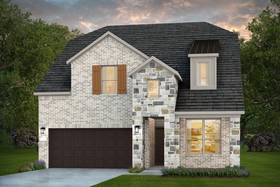 Representative exterior photo of a completed home built from the Sanford by Pulte Homes in Davis Ranch, San Antonio, TX (Image 21).