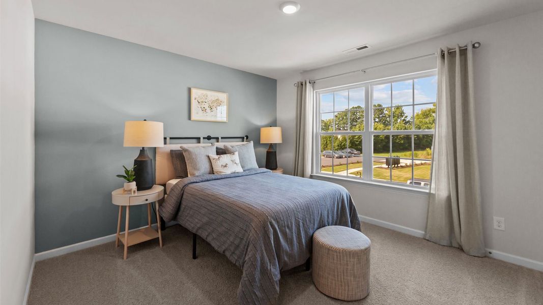 Furnished interior view inside a new home in Ridgewood Farms, Winterville (Image 25).