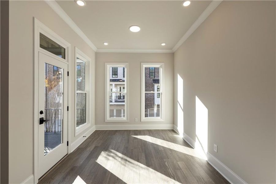 Spacious, unfurnished interior of a new home in Byers Park, Alpharetta (Image 39).