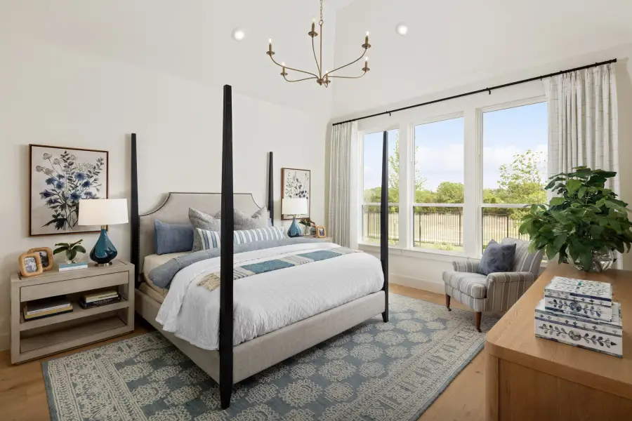 Representative furnished interior of a home built from the RoundRock - SH 6236 by Shaddock Homes in The Homestead - 72', Rockwall (Image 13).