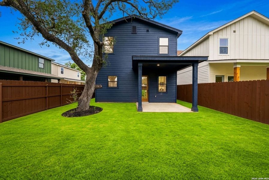 Exterior details and patio area of a home in , San Antonio (Image 34).