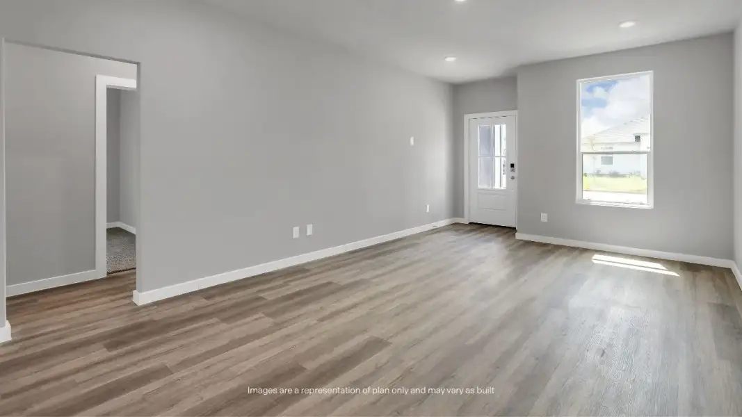 Representative unfurnished interior of a home built from the Ashli by D.R. Horton in Homestead at Parks Bell Ranch, Odessa (Image 8).