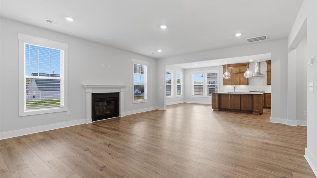 Furnished interior view inside a new home in Kayfield at Midway, Anderson (Image 16).