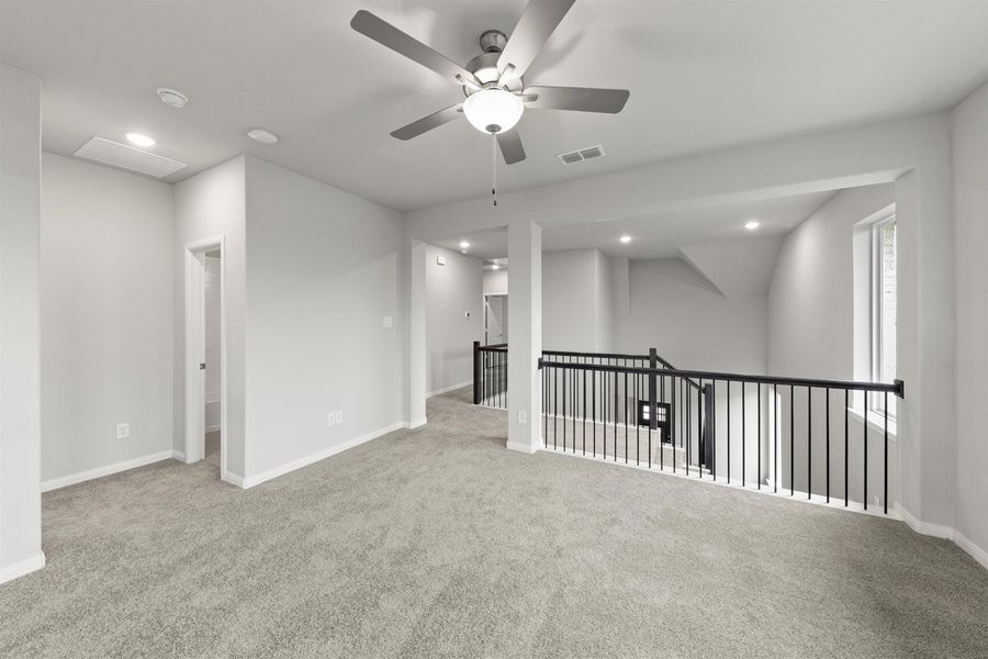 Spacious, unfurnished interior of a new home in The Reserve at Spiritas Ranch, Little Elm (Image 23). Spacious, unfurnished interior of a new home in The Reserve at Spiritas Ranch, Little Elm (Image 23).