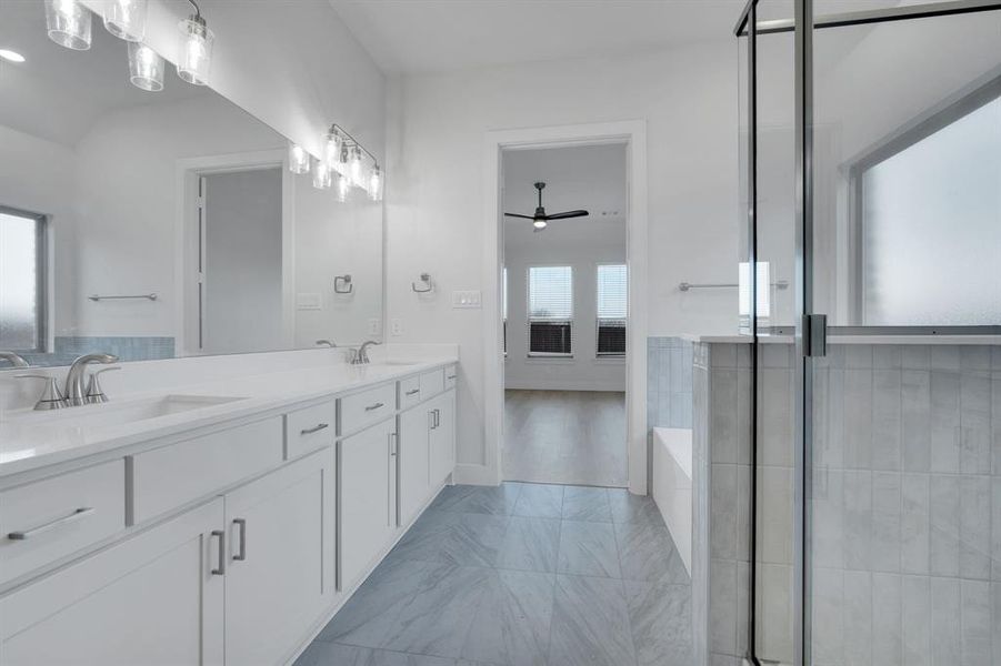 Furnished interior view inside a new home in Westside Preserve, Midlothian (Image 10).