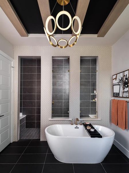 Furnished interior view inside a new home in Highland Crossing, Celina (Image 5). Furnished interior view inside a new home in Highland Crossing, Celina (Image 5).