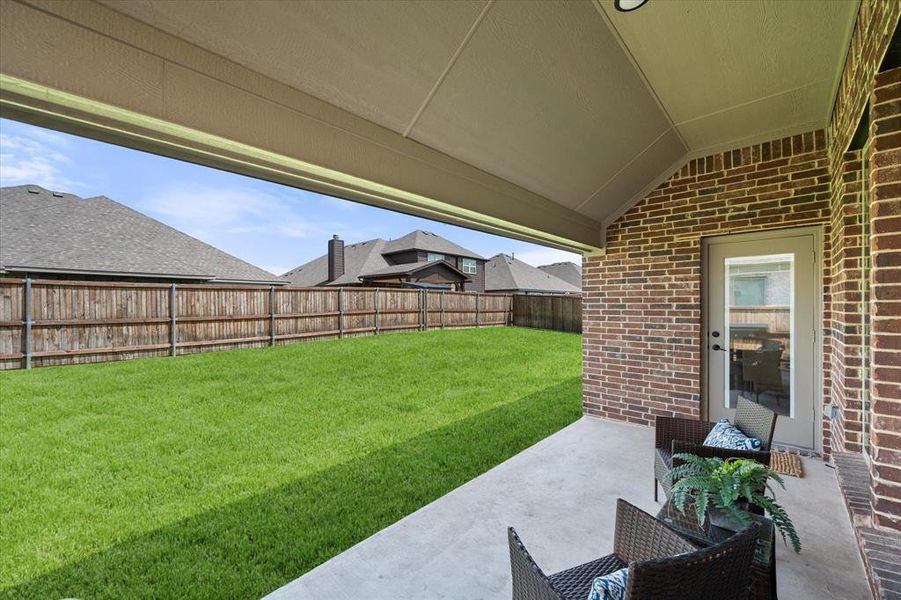 Exterior details and patio area of a home in Somerset, Mansfield (Image 3). Exterior details and patio area of a home in Somerset, Mansfield (Image 3).