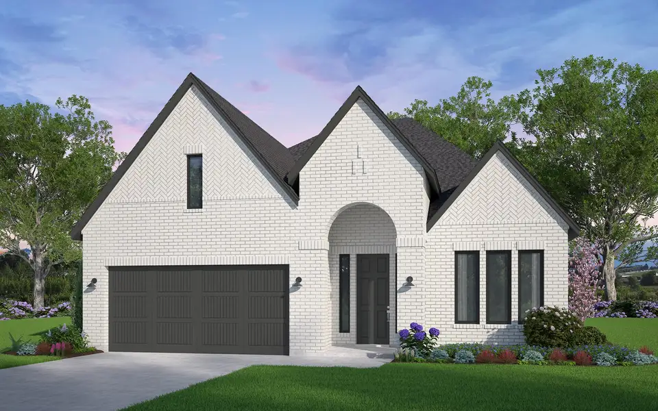 Representative exterior photo of a completed home built from the Knox by Brookfield Residential in Midline, Webster, TX (Image 3).