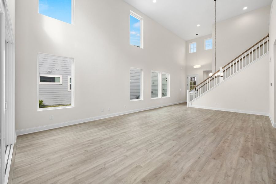 Representative unfurnished interior of a home built from the Palmetto by Riverside Homes in Mariposa at EverRange 40' Series, Jacksonville (Image 98).