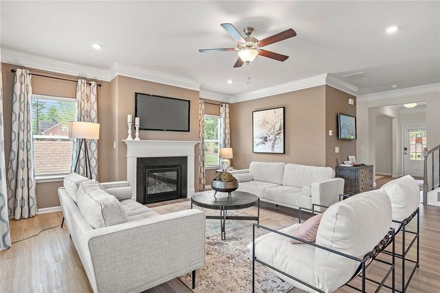 Furnished interior view inside a new home in Garrett Preserve, Douglasville (Image 38).