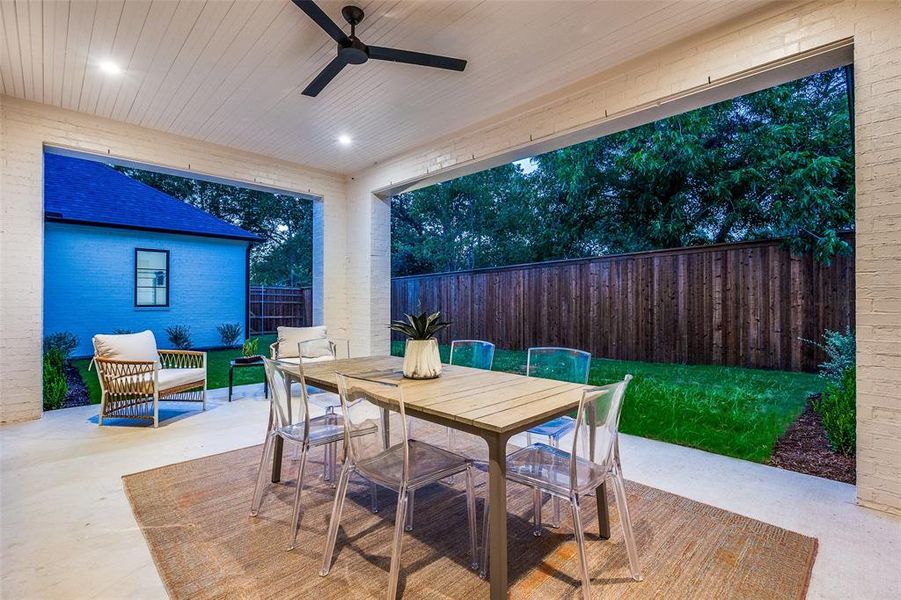 Exterior details and patio area of a home in , Dallas (Image 2). Exterior details and patio area of a home in , Dallas (Image 2).