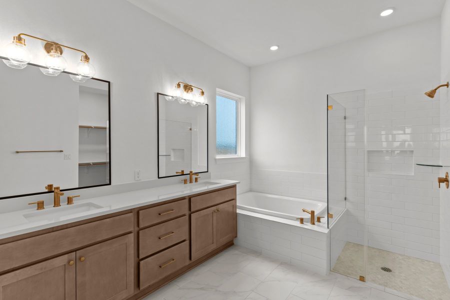 Representative furnished interior of a home built from the The Camellia by David Weekley Homes in Monterra - Gardens, Fate (Image 3).