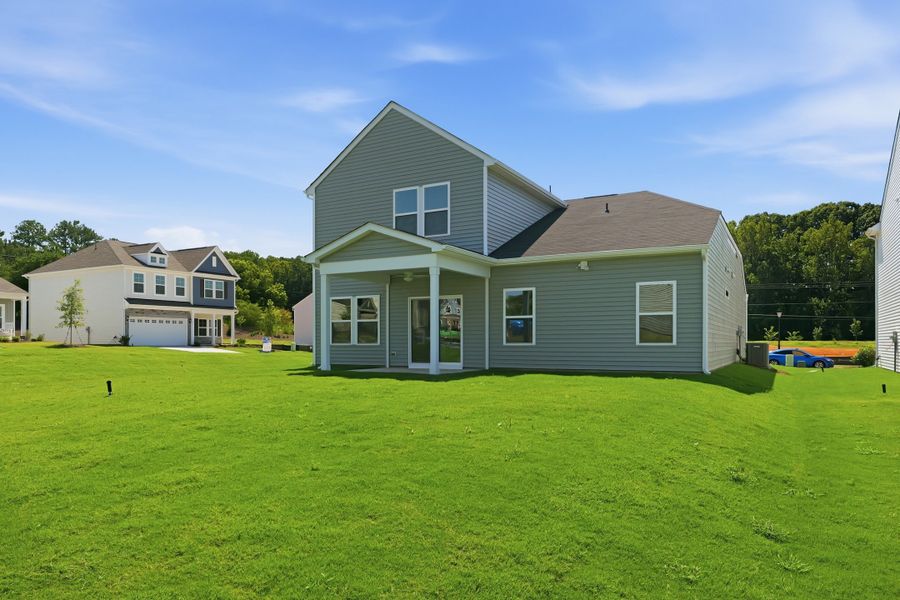 Exterior details and patio area of a home in Piper Creek, Newton (Image 4).