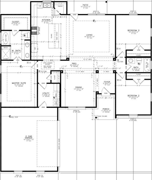 2D floor plan layout of this home in , Woodbranch, TX (Image 3).