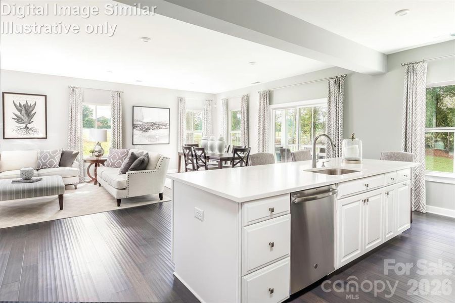 Furnished interior view inside a new home in Kelton, Charlotte (Image 8).