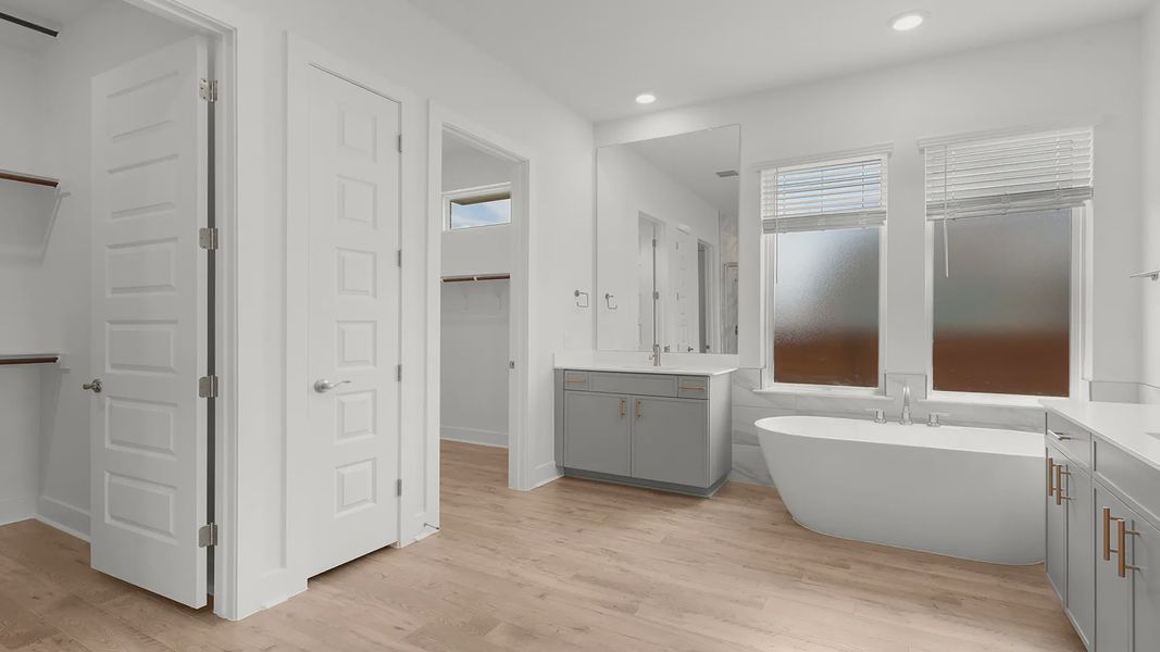 Furnished interior view inside a new home in Broken Oak, Georgetown (Image 11). Furnished interior view inside a new home in Broken Oak, Georgetown (Image 11).