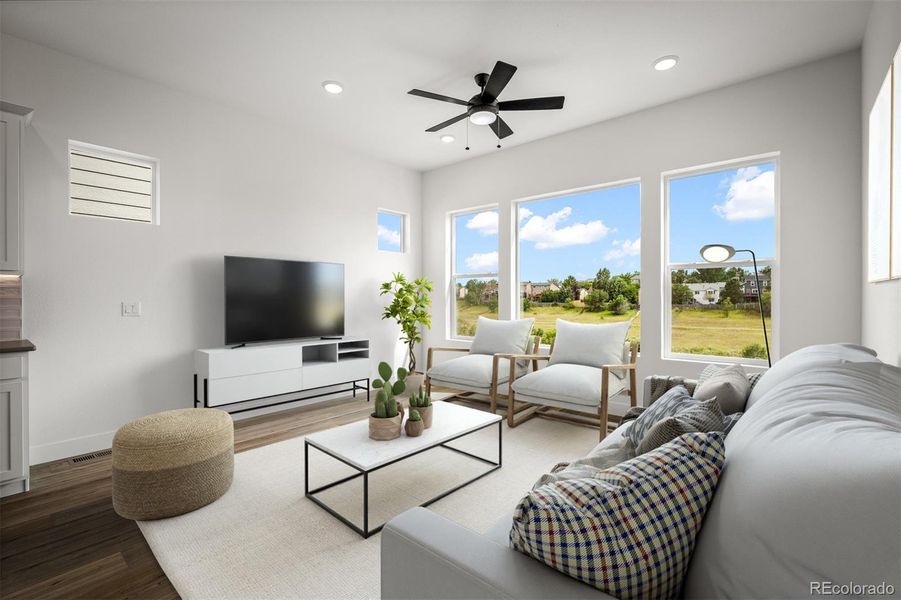 Furnished interior view inside a new home in Trailside at Cottonwood Creek, Colorado Springs (Image 12).