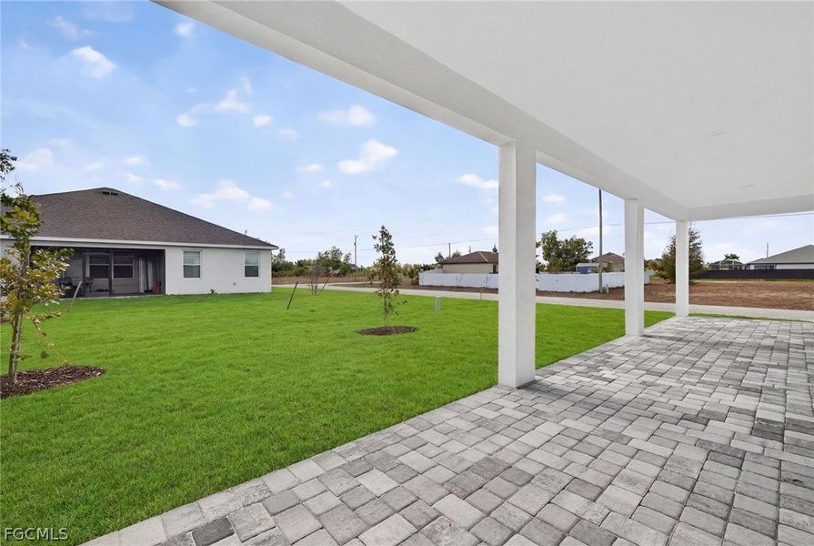 Exterior details and patio area of a home in Cape Coral, Cape Coral (Image 18).