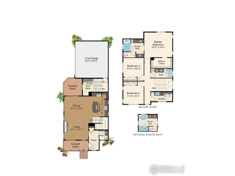 2D floor plan layout of this home in Taft Gardens, Loveland, CO (Image 31).