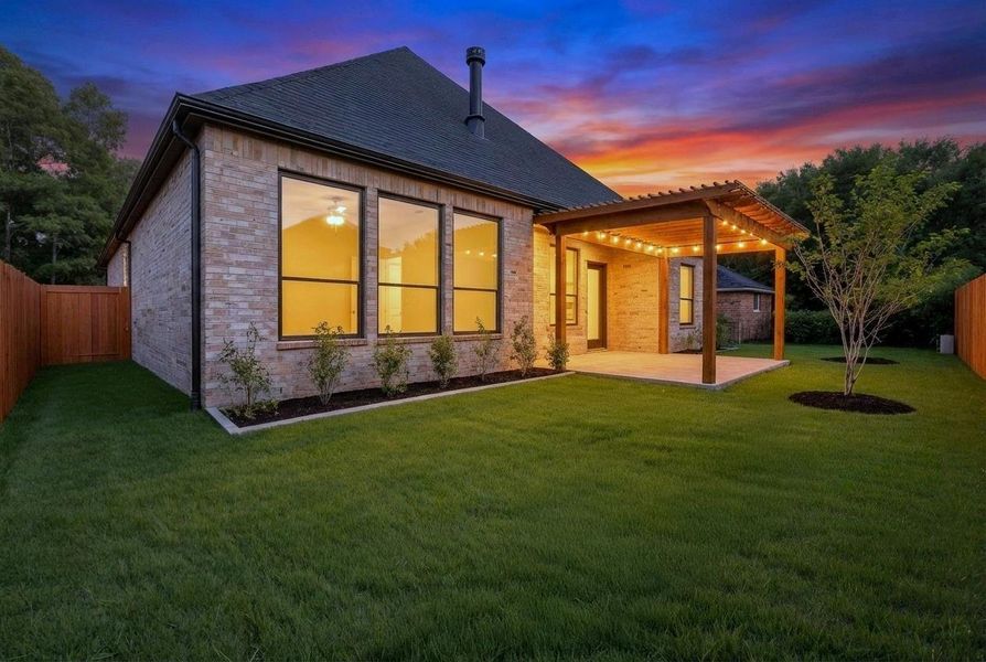 Enjoy a generous outdoor retreat featuring a wide, fully fenced backyard with fresh landscaping and pently of green space. Enjoy a generous outdoor retreat featuring a wide, fully fenced backyard with fresh landscaping and pently of green space.