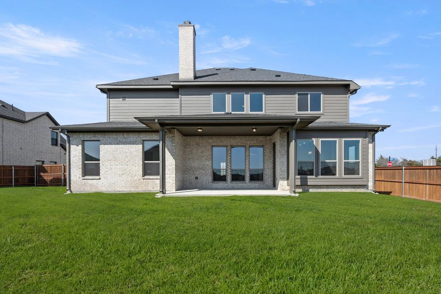 Exterior details and patio area of a home in Hayes Crossing, Midlothian (Image 22). Exterior details and patio area of a home in Hayes Crossing, Midlothian (Image 22).