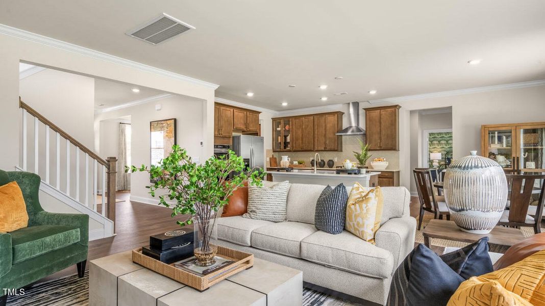 Living Area with Fireplace