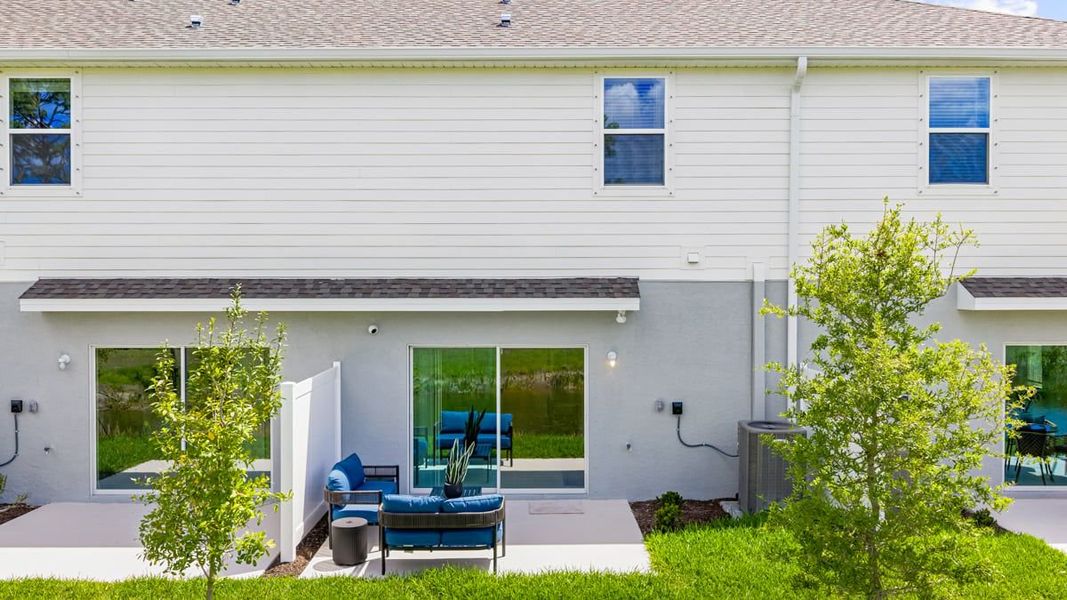 Representative exterior details of a home built from the Jasmine by Taylor Morrison in The Towns at Tiburon, Nokomis (Image 4).
