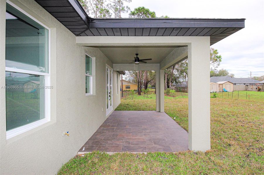 Exterior details and patio area of a home in , Sebring (Image 1). Exterior details and patio area of a home in , Sebring (Image 1).